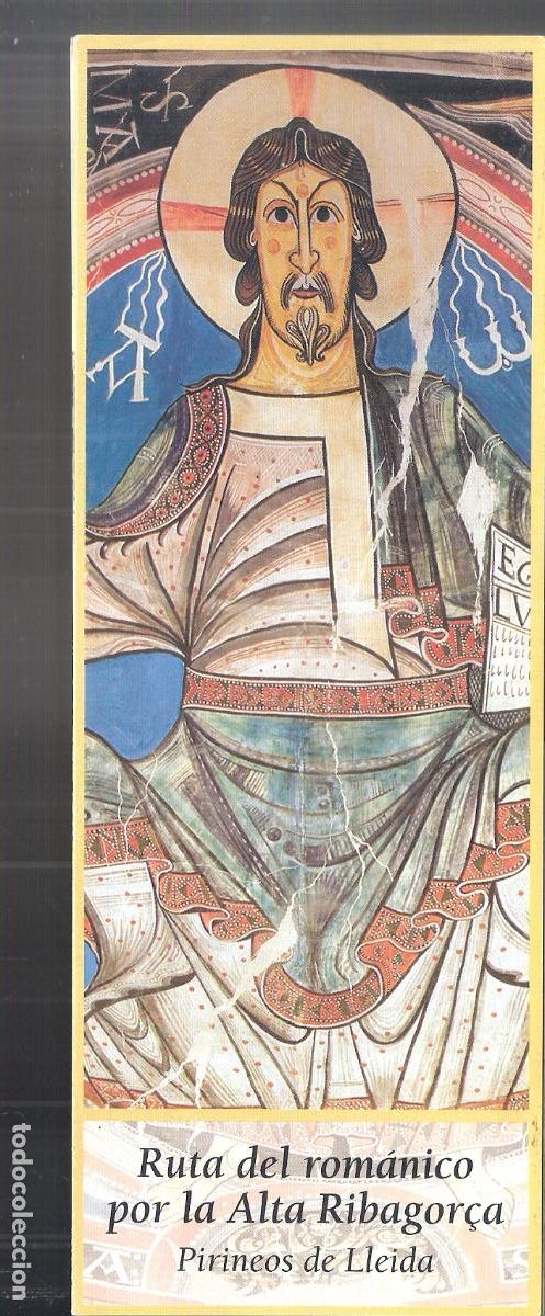Brochures de tourisme: Ruta del rom&aacute;nico por la Alta Ribagor&ccedil;a. Pirineos de Lleida. Desplegable 21X8 / 21X72 cm