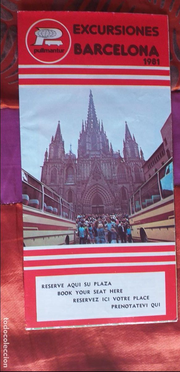 Brochures de tourisme: BARCELONA-T1-FOLLETOS DE TURISMO-EXCURSIONES BARCELONA 1981-PULLMANTUR