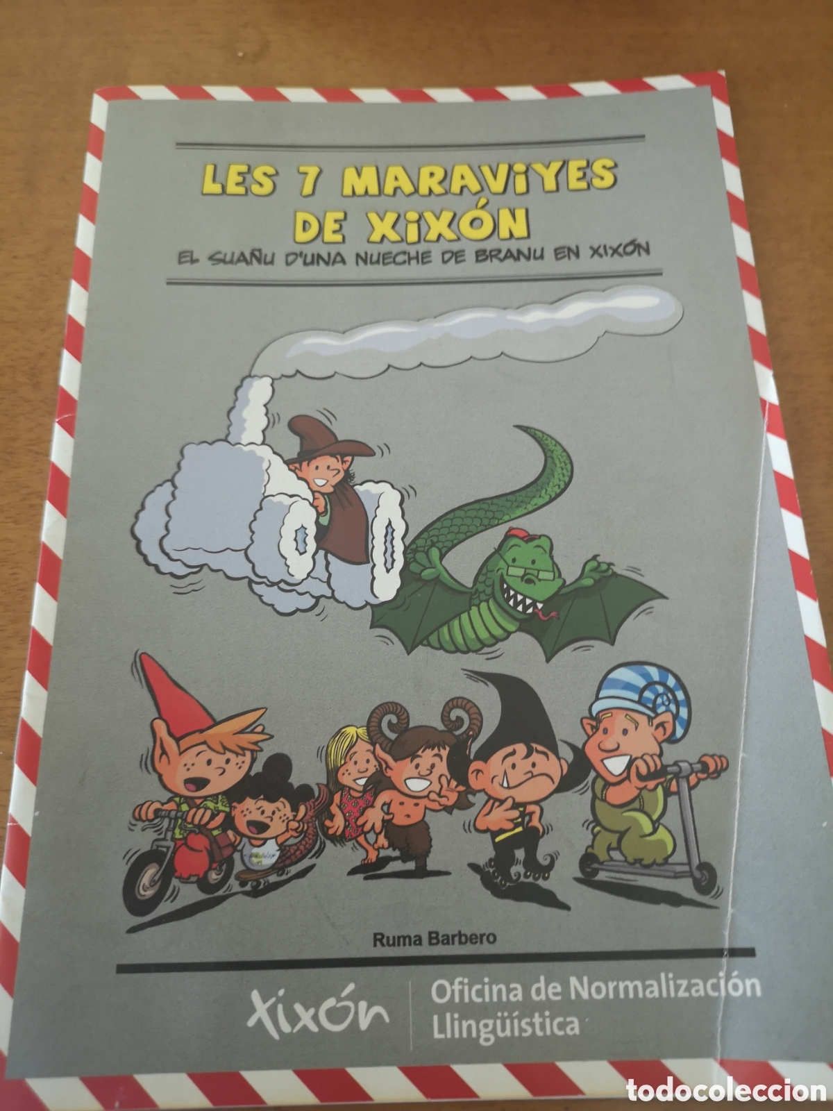 Brochures de tourisme: Cuento o c&oacute;mic de Ruma barbero las 7 maravillas de gijon