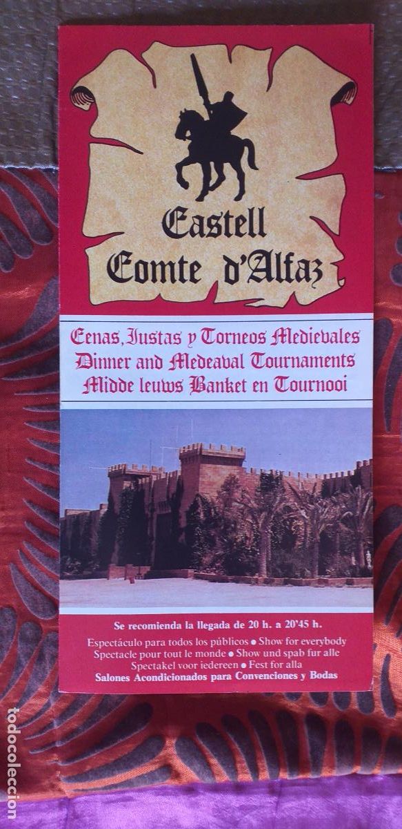 Brochures de tourisme: ALICANTE-T1-FOLLETOS DE TURISMO-CASTELL COMTE D'ALFAZ