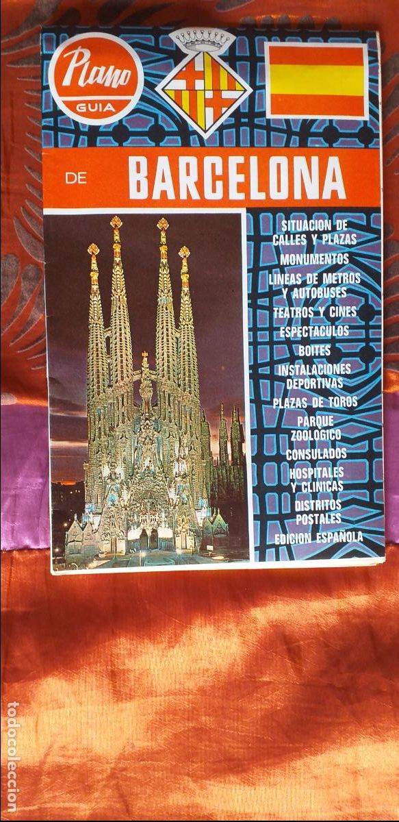 Brochures de tourisme: BARCELONA-T1-FOLLETOS DE TURISMO-PLANO GUIA-BARCELONA