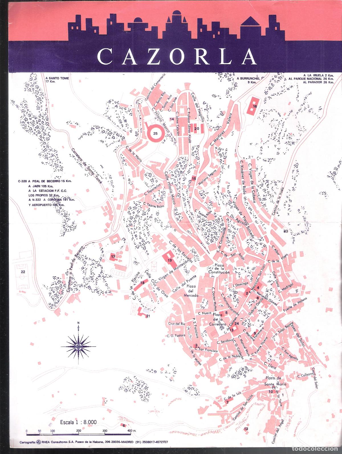 Brochures de tourisme: Cazorla. INPROTUR. 1988. Hoja. 28X21 cm.