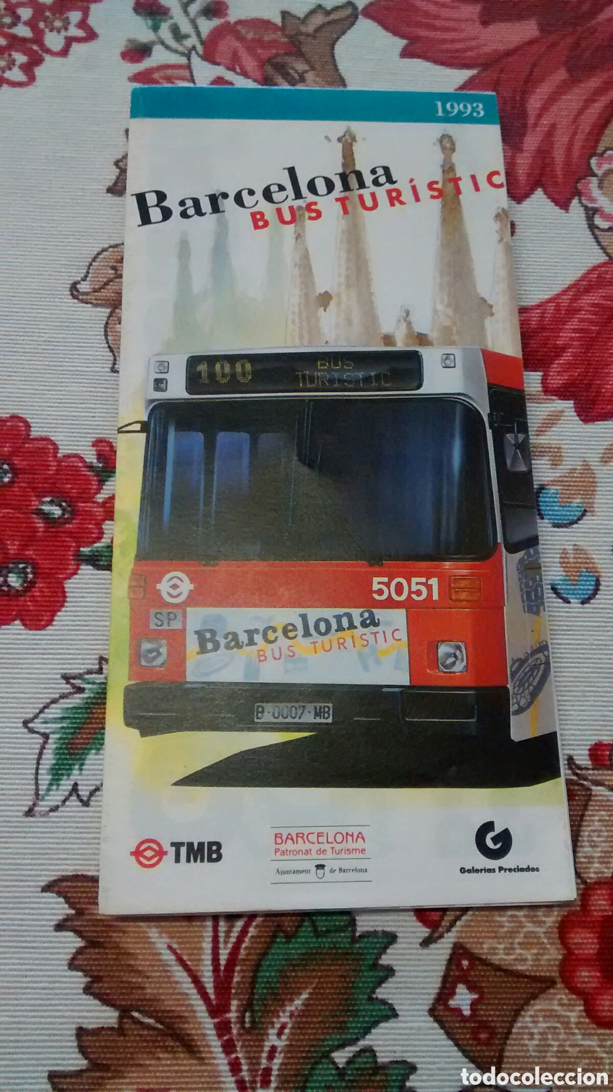 Brochures de tourisme: BARCELONA BUS TURISTIC. PLANO DE BARCELONA Y RUTAS DEL BUS TURISTIC 1993