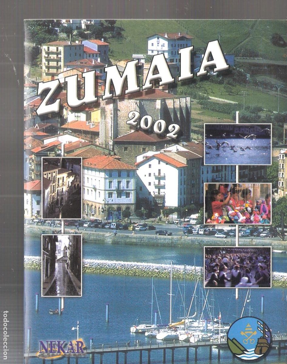 Brochures de tourisme: Zumaia. Gu&iacute;a Tur&iacute;stica y de servicios. 2002. Carpetilla 15X10 cm. Desplegado 63X43 cm.