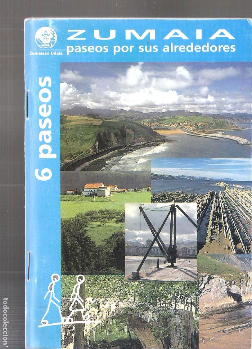 Brochures de tourisme: Zumaia. 6 paseos- 6 ibilbide. 1998. 15X10 cm. 60 pags.
