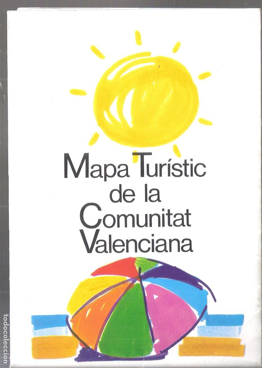 Brochures de tourisme: Mapa Tur&iacute;stic de la Comunitat Valenciana. 1984. Generalitat Valenciana. Desplegable. 17X12/54X72 cm