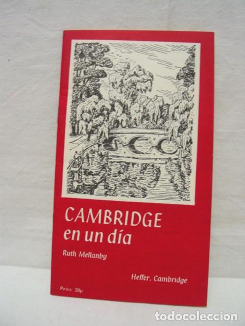 Brochures de tourisme: CAMBRIDGE EN UN DIA - GUIA 32 P&Aacute;GINAS CON PLANO E ILUSTRACIONES - A&Ntilde;O 1973 .