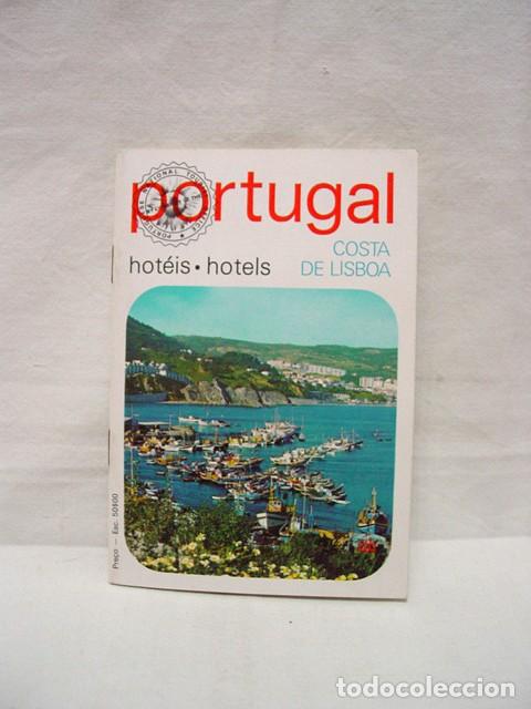 Brochures de tourisme: Costa Lisboa. Hoteles. &iquest;A&ntilde;os 80? Libreto gu&iacute;a. 52 p&aacute;ginas. Con textos, peque&ntilde;o alg&uacute;n plano-dibujo e