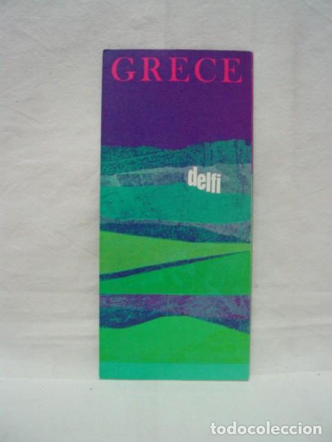 Brochures de tourisme: Greece. A&ntilde;os 60. Grecia. Cuadr&iacute;ptico desplegable, gu&iacute;a folleto, con peque&ntilde;o mapa, textos y fotos.