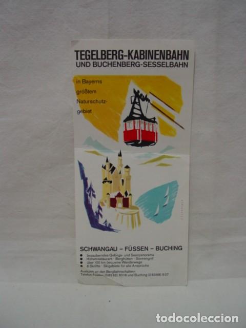 Brochures de tourisme: Buchenberg. Tegelberg Kabinenbahn. Und Buchenberg Sesselbahn. Telesilla Buchenberg. Folleto con text