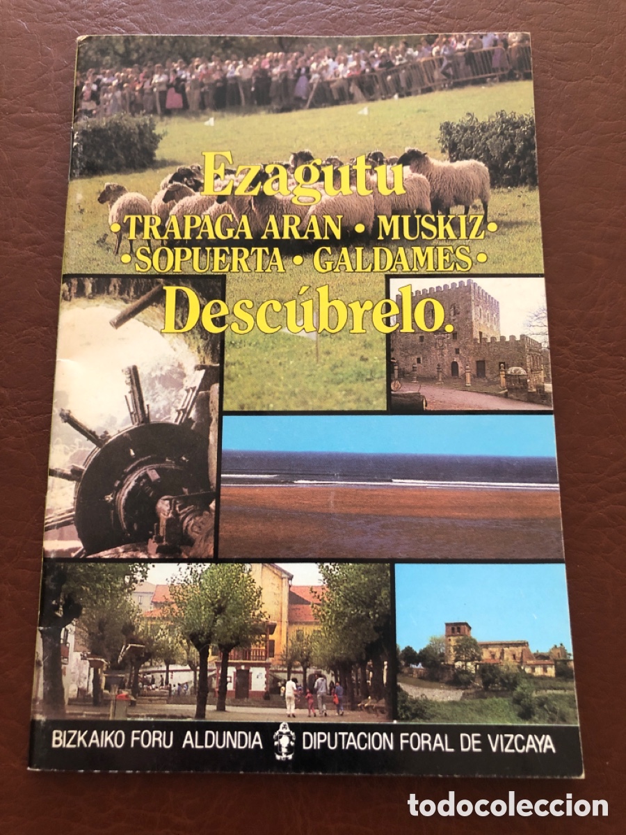 Folhetos de turismo: Folleto Desc&uacute;brelo. Euskera y Espa&ntilde;ol. Diputaci&oacute;n Foral Vizcaya. ASM
