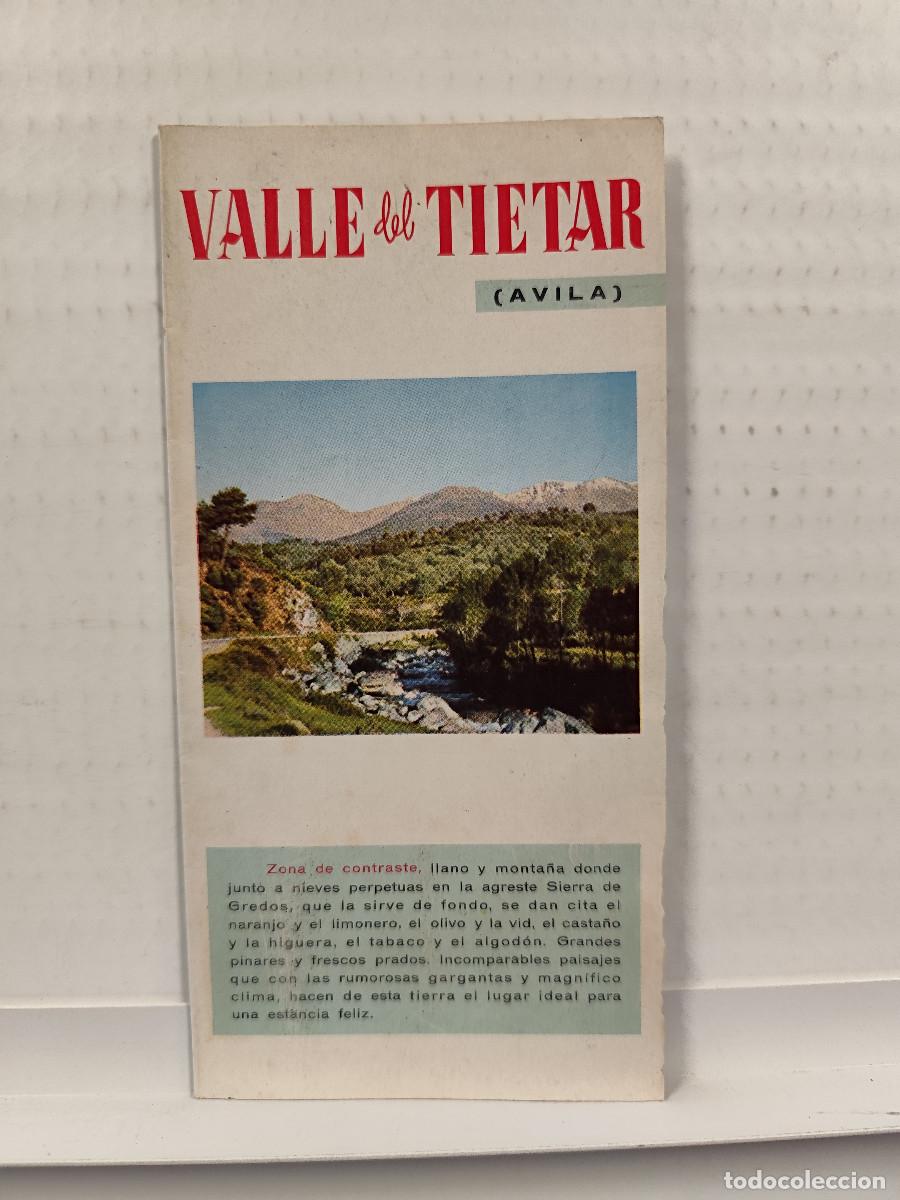 Travel Brochures: VALLE DEL TIETAR , AVILA, FOLLETO TURISMO. A&Ntilde;O 1962