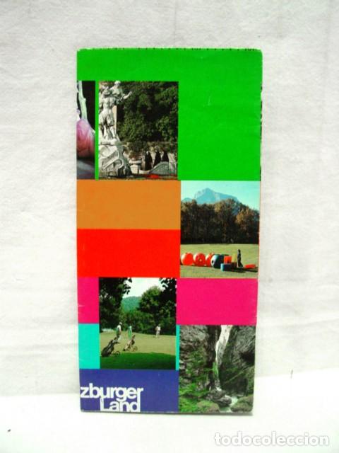 Brochures de tourisme: Salzburger Land. A&ntilde;os 70. Gu&iacute;a folleto desplegable. Contiene mapa 47 X 38,5 Cm. textos y fotos. Medi