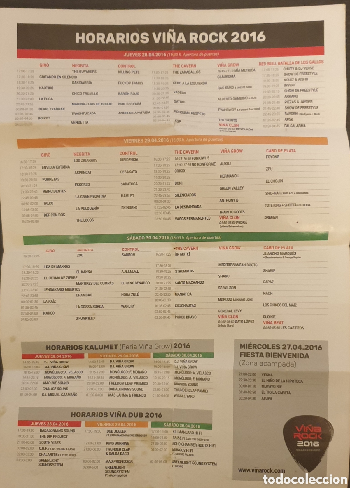 Folletos de turismo: PROGRAMA VI&Ntilde;A ROK 2016 - Foto 1