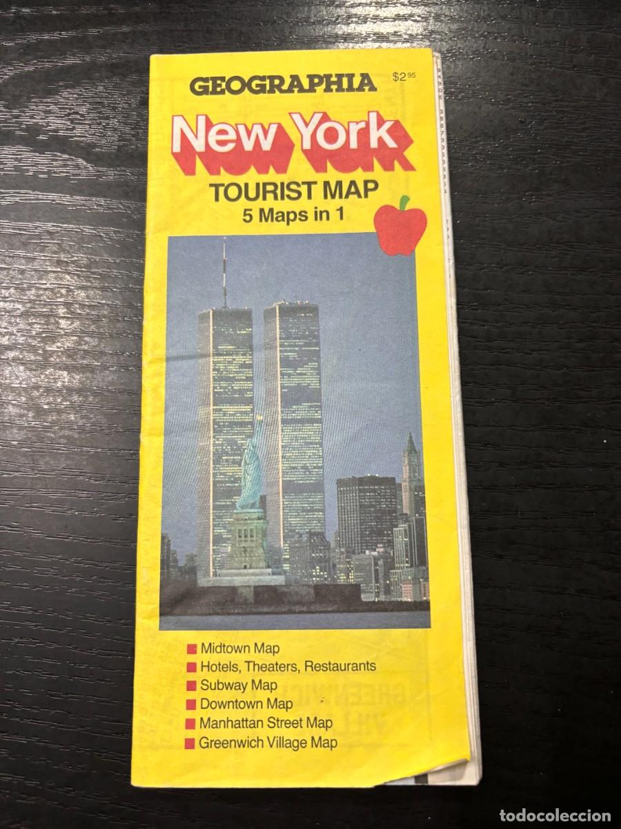 Brochures de tourisme: MAPA TUR&Iacute;STICO DE NUEVA YORK. TOURIST MAP NEW YORK. 5 MAPS IN 1. GEOGRAPHIA