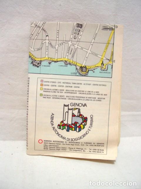 Travel Brochures: G&eacute;nova. Gu&iacute;a desplegable con planos y textos. &iquest;A&ntilde;os 1960?