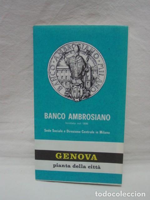 Travel Brochures: Genova. Gu&iacute;a desplegable con planos, textos y fotos. A&ntilde;o 1965