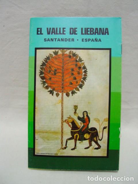 Travel Brochures: Valle de Li&eacute;bana Santander. A&ntilde;os 70. Ministerio de Informaci&oacute;n y Turismo. 12 p&aacute;ginas que incluyen t