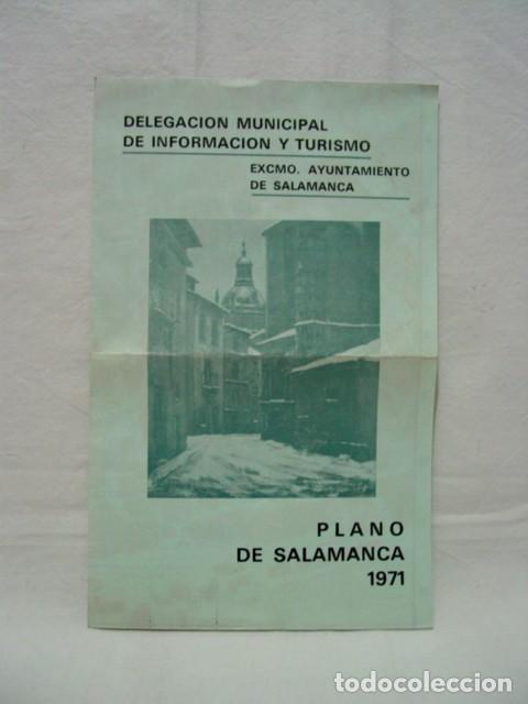 Brochures de tourisme: Salamanca. A&ntilde;os 70. Ed. Delegaci&oacute;n provincial de informaci&oacute;n y turismo. Folleto desplegable con 1 pl
