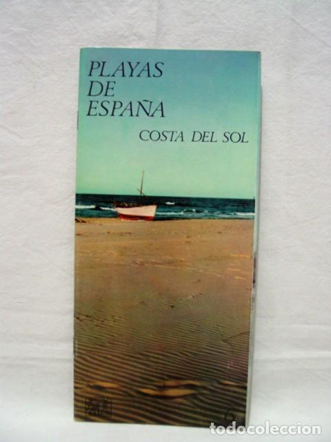 Brochures de tourisme: Playas de Espa&ntilde;a Costa del Sol. Sin fecha, probablemente a&ntilde;os 60. 16 p&aacute;ginas. Contiene 1 mapa desple