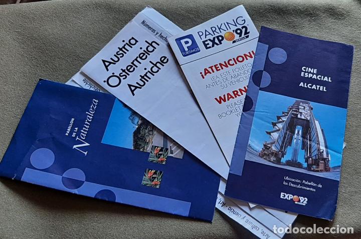 Folletos de turismo: EXPO 92 SEVILLA - LOTE 4 FOLLETOS DE PABELLONES