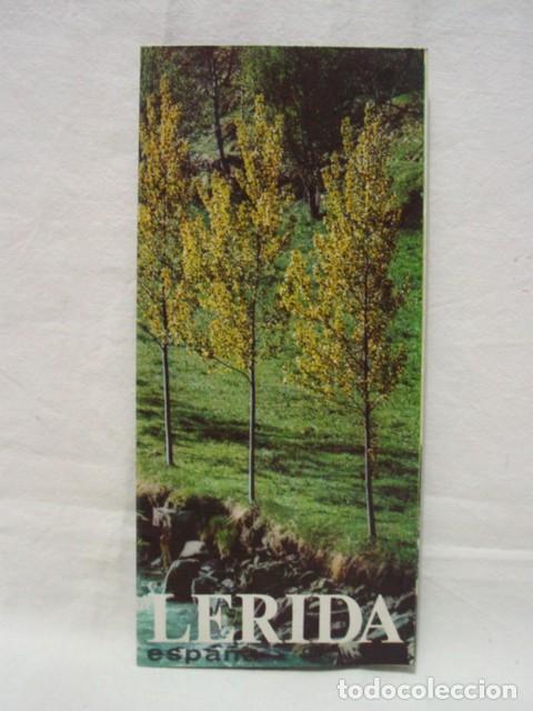 Brochures de tourisme: L&eacute;rida. A&ntilde;os 60. Subsecretaria de Turismo. Gu&iacute;a folleto desplegable, contiene 1 mapa y 1 plano, text