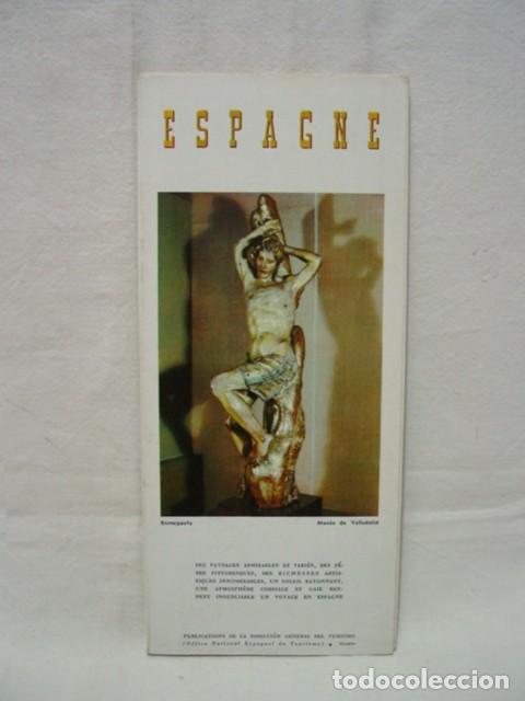 Brochures de tourisme: Espagne. Espa&ntilde;a. A&ntilde;os 50-60. Folleto desplegable. 4 p&aacute;ginas. Direcci&oacute;n general de Turismo. Contiene