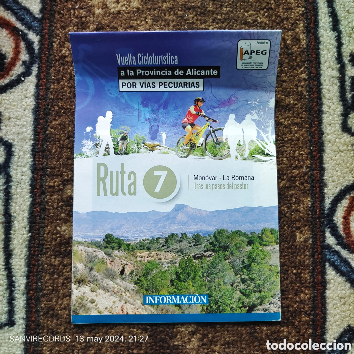 Brochures de tourisme: VUELTA CICLOTURISTICA A LA PROVINCIA DE ALICANTE, RUTA 7: MONOVAR - LA ROMANA (INFORMACI&Oacute;N)