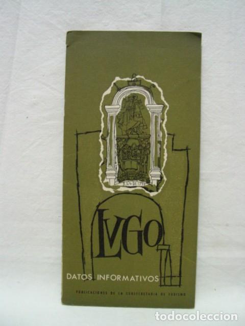 Brochures de tourisme: Lugo. A&ntilde;os 60. Subsecretaria de Turismo. Oficina de Informaci&oacute;n de Lugo. Gu&iacute;a 20 p&aacute;ginas. Contiene t