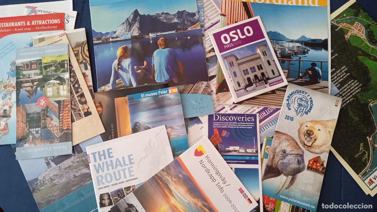 Brochures de tourisme: Lote de unos 300 folletos tur&iacute;sticos, mapas y gu&iacute;as de Espa&ntilde;a, Noruega, Irlanda, Israel, Suiza, EEUU