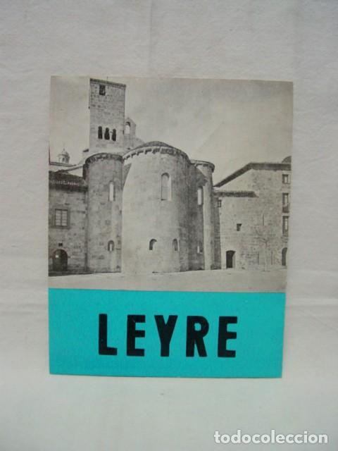 Travel Brochures: Leyre. Abad&iacute;a de S. Salvador de Leyre. Pamplona. A&ntilde;os 50-60. Tr&iacute;ptico desplegable 18,5 X 14,5 cm. Co