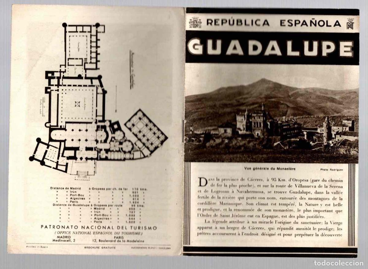 Brochures de tourisme: FOLLETO TURISMO GUADALUPE REPUBLICA ESPA&Ntilde;OLA