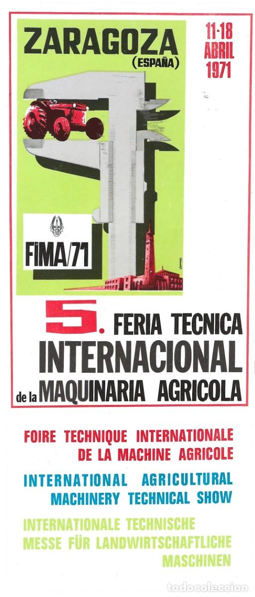 Travel Brochures: ZARAGOZA -- 5. FERIA T&Eacute;CNICA INTERNACIONAL DE LA MAQUINARIA AGR&Iacute;COLA 1971