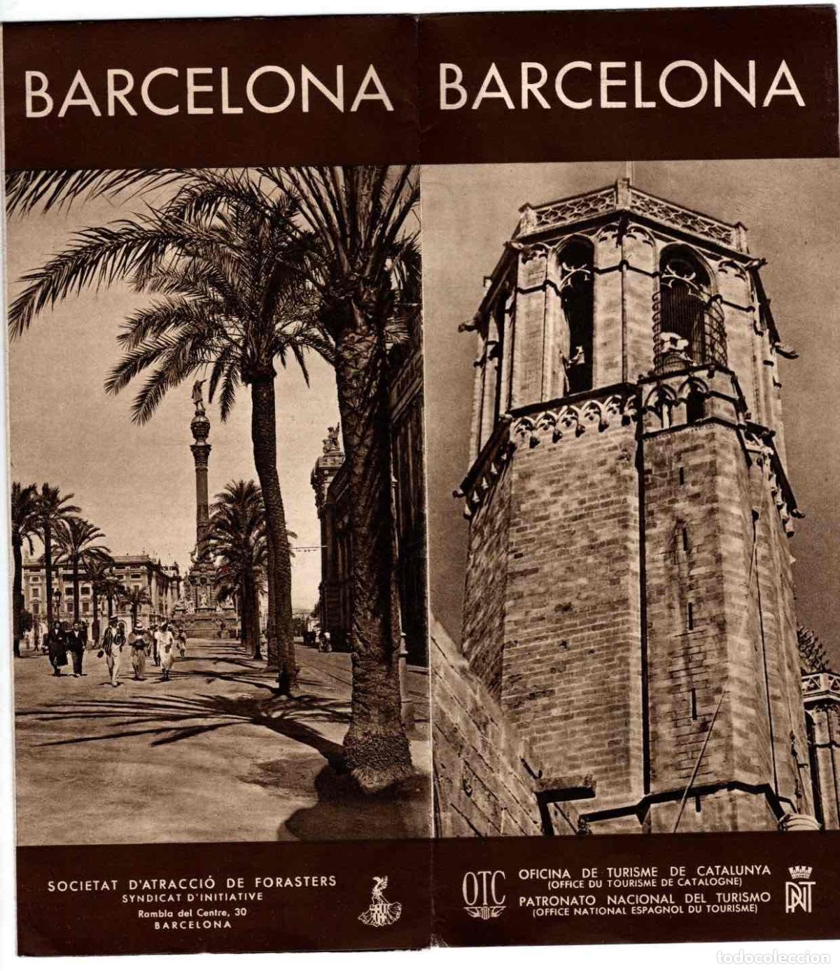 Brochures de tourisme: FOLLETO TURISMO BARCELONA. OFICINA DE TURISME DE CATALUNYA. EN FRANCES
