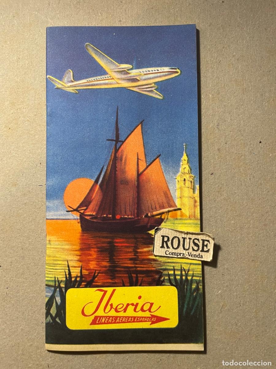 Travel Brochures: AVIACION - IBERIA - ANTIGU FOLLETO A&Ntilde;O 53 LINEAS AEREAS ESPA&Ntilde;OLAS - SIGNOS CONVENCIONALES 32 PAG. IL