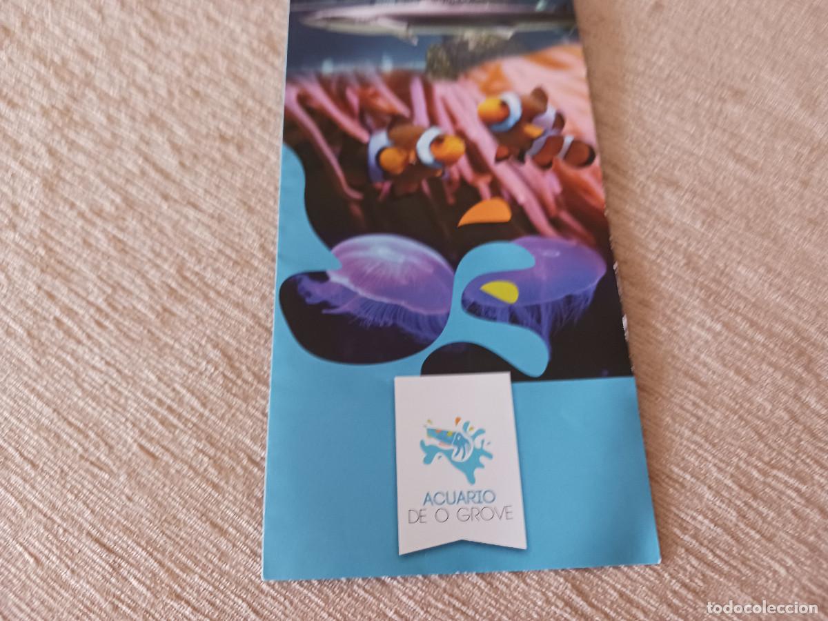 Travel Brochures: diptico informativo acuario do grove
