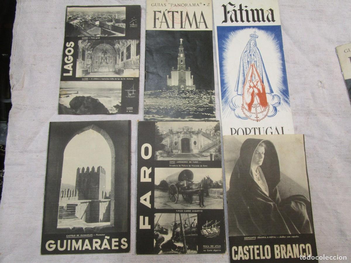 Travel Brochures: PORTUGAL - 6 FOLLETOS TURISMO APROX 1950 DESPLEGABLES FATIMA LAGOS FARO GASTELO BRANCO GUIMARAES +
