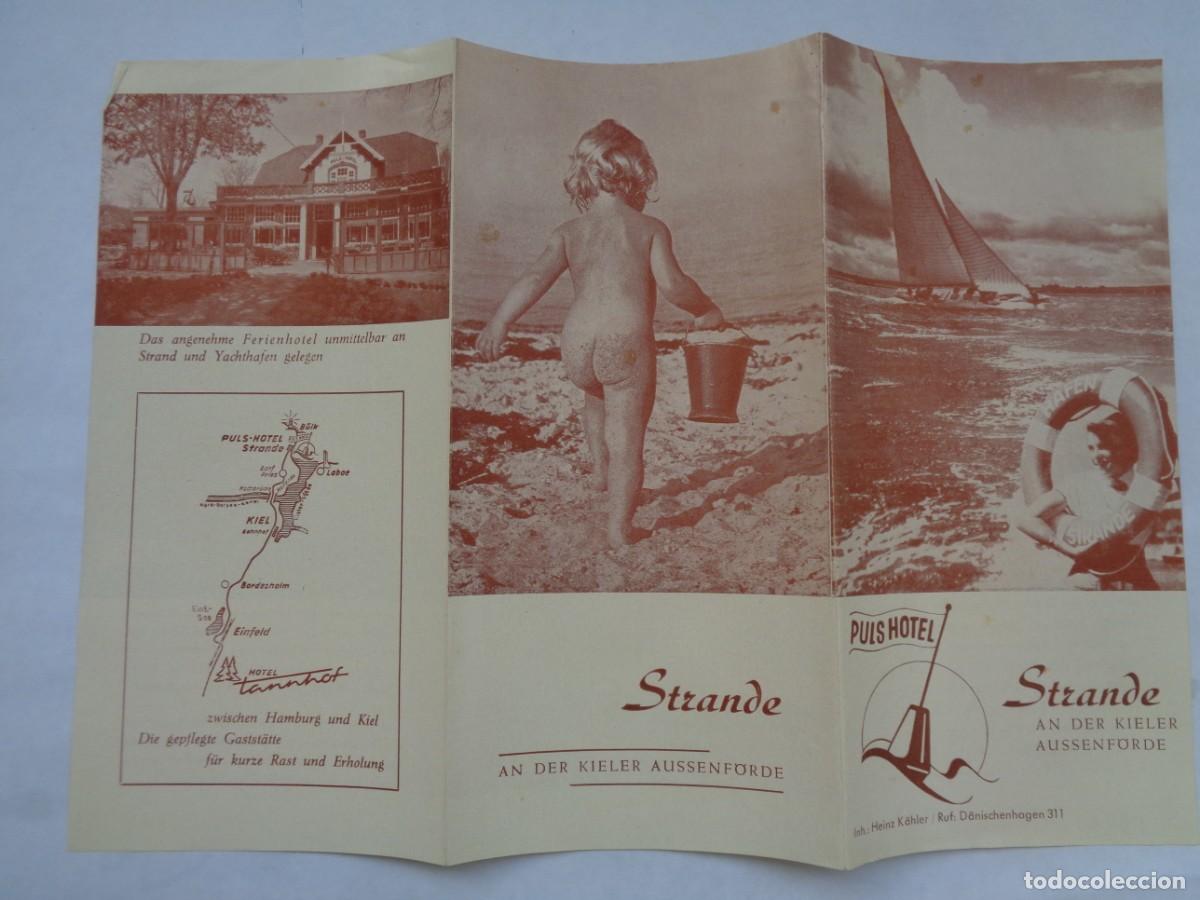 Travel Brochures: FOLLETO TURISTICO DEL HOTEL PULS , KIEL ( ALEMANIA ) , PLAYAS, ETC . A&Ntilde;OS 60 . EN ALEMAN