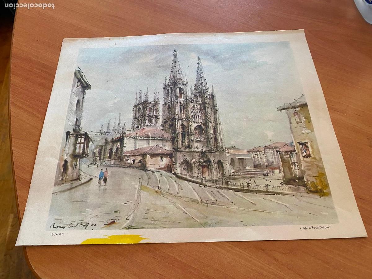 Travel Brochures: VUELE POR IBERIA. BURGOS. 34,5 x 30 cm. dibujo J. ROCA DELPECH (AB-8)