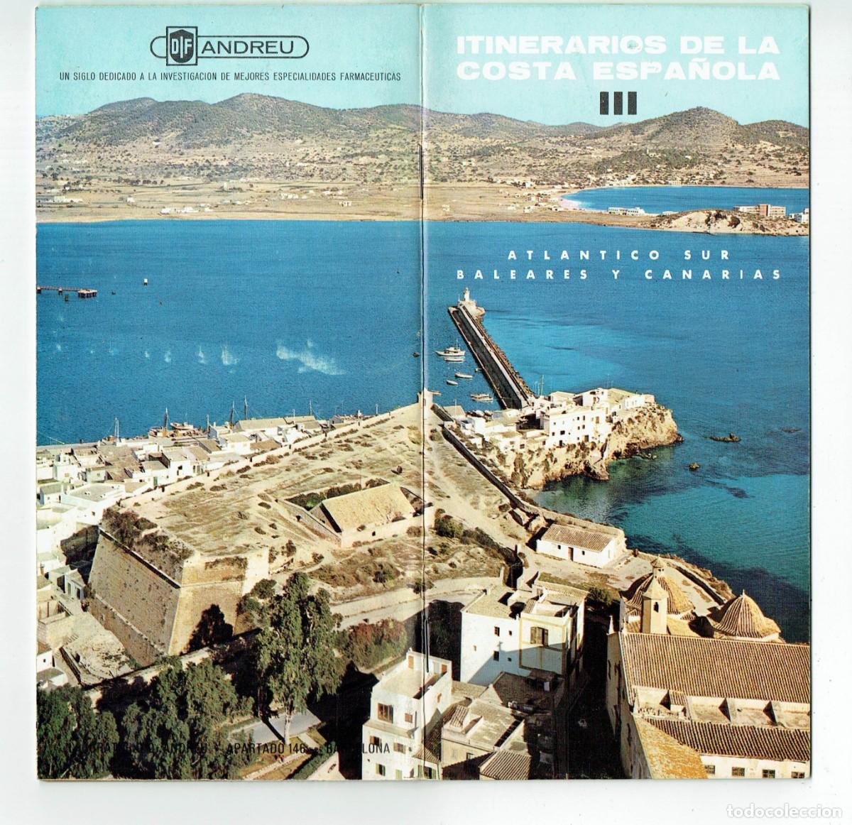 Travel Brochures: ITINERARIOS DE LA COSTA ESPA&Ntilde;OLA. ATL&Aacute;NTICO SUR, BALEARES Y CANARIAS. LABRT. Dr. ANDREU.(C/A29)