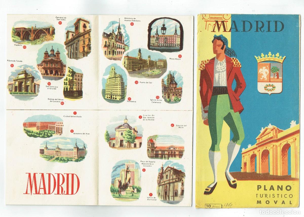 Travel Brochures: PLANO TURISTICO MOVAL. MADRID. VALOR FACIAL : 10 PTAS.(C/A29)