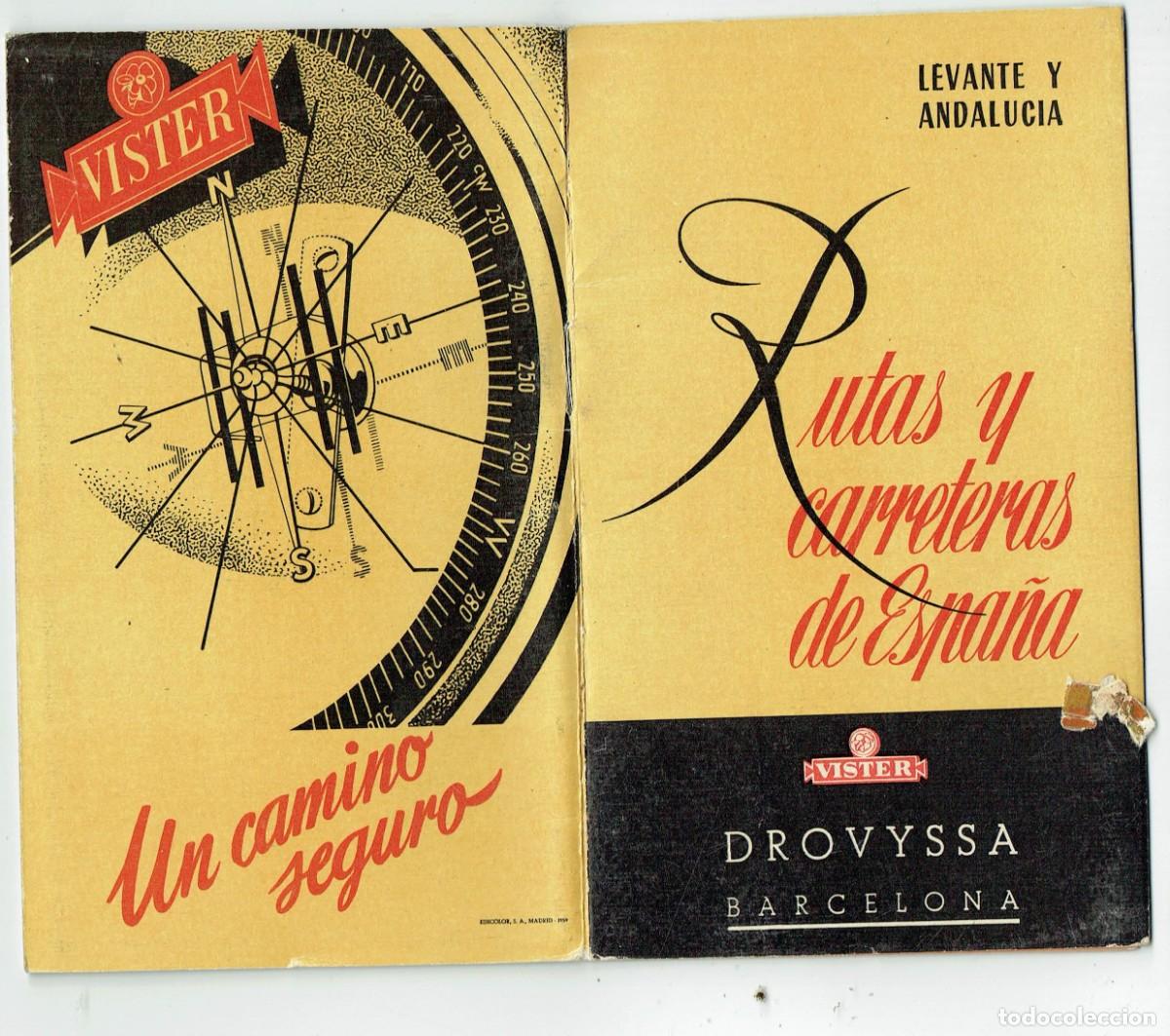 Travel Brochures: RUTAS Y CARRETERAS DE ESPA&Ntilde;A. LEVANTE Y ANDALUC&Iacute;A. DROVYSSA. BARCELONA. (C/A29)