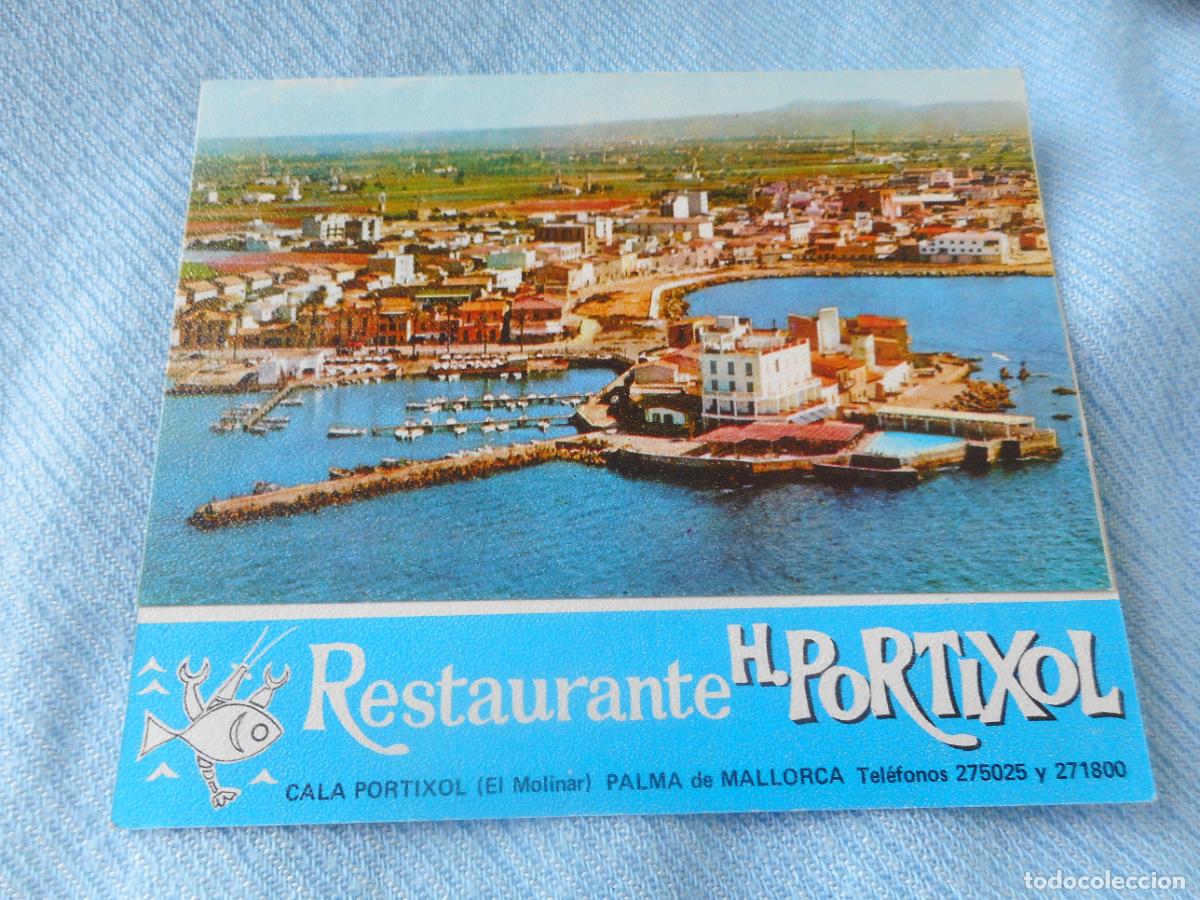 Travel Brochures: ANTIGUO DIPTICO. RESTAURANTE HOTEL PORTIXOL. EL MOLINAR. PALMA DE MALLORCA