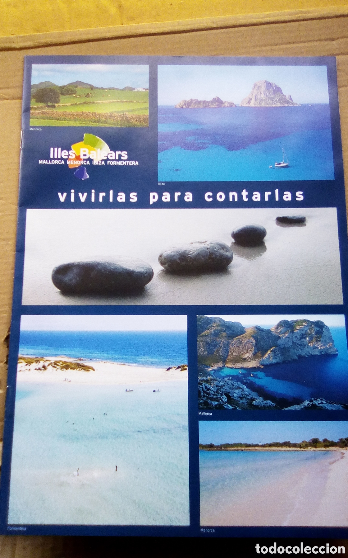 Brochures de tourisme: Folleto tur&iacute;stico Illes Baleares (Islas Baleares). Vivirlas para contarlas. Con 24 p&aacute;ginas.