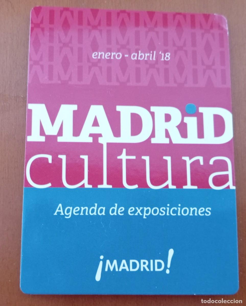Travel Brochures: Folleto MADRID CULTURA. AGENDA DESPLEGABLE DE EXPOSICIONES 2018