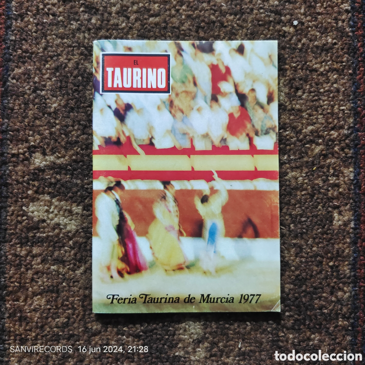 Travel Brochures: EL TAURINO, FERIA TAURINA DE MURCIA 1977