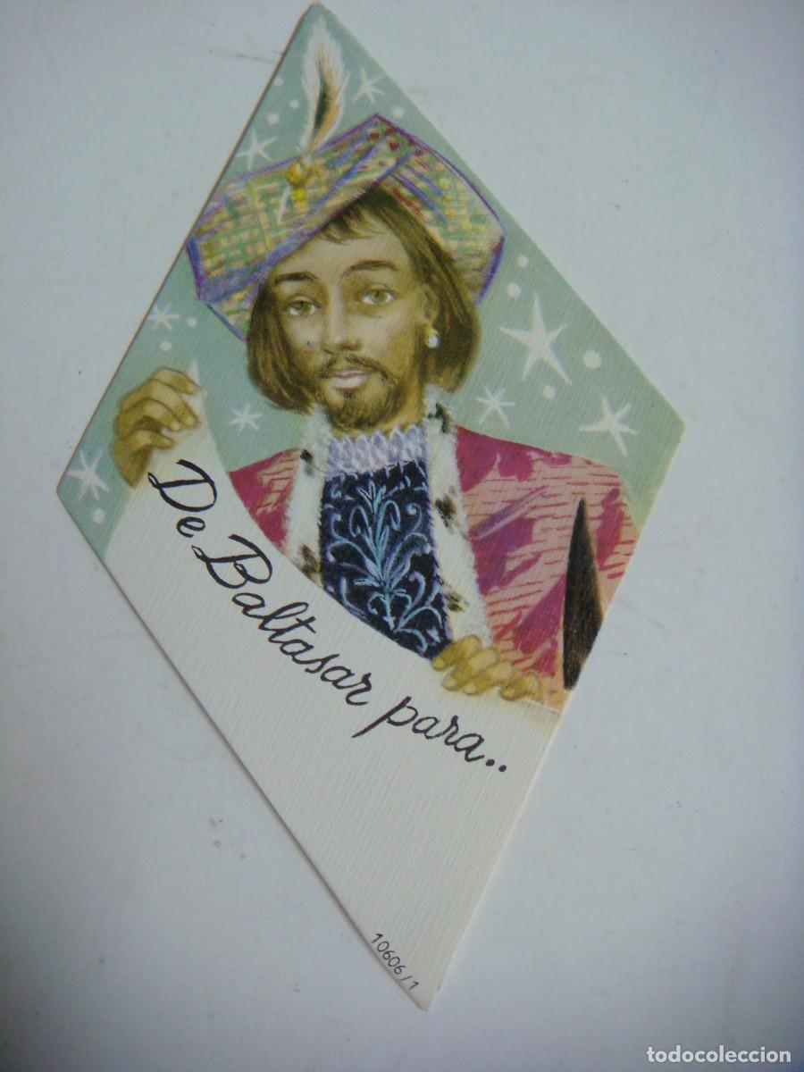 Travel Brochures: ETIQUETA NAVIDE&Ntilde;A DE LOS REYES MAGOS,BALTASAR -CAJ-N&ordm;4-SOB-N&ordm;.8