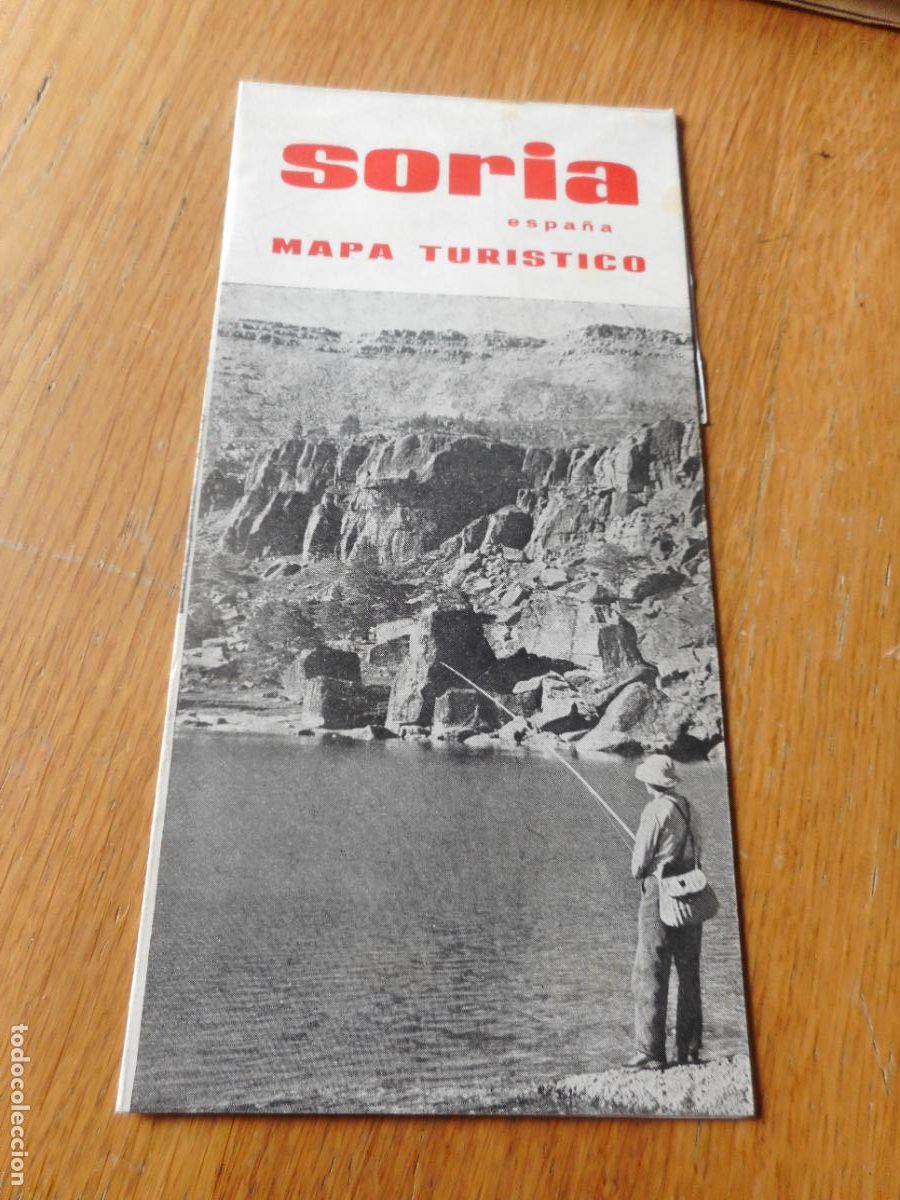 Travel Brochures: ANTIGUO MAPA TUSTISTICO DE SORIA A&Ntilde;OS 50.60?