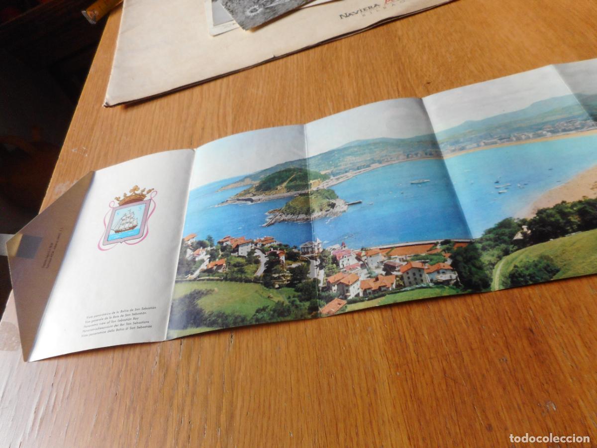 Travel Brochures: ANTIGUO SOBRE DESPLEGABLE VISTA DE SAN SEBASTIAN. HOTEL EMPERATRIZ. 1962?