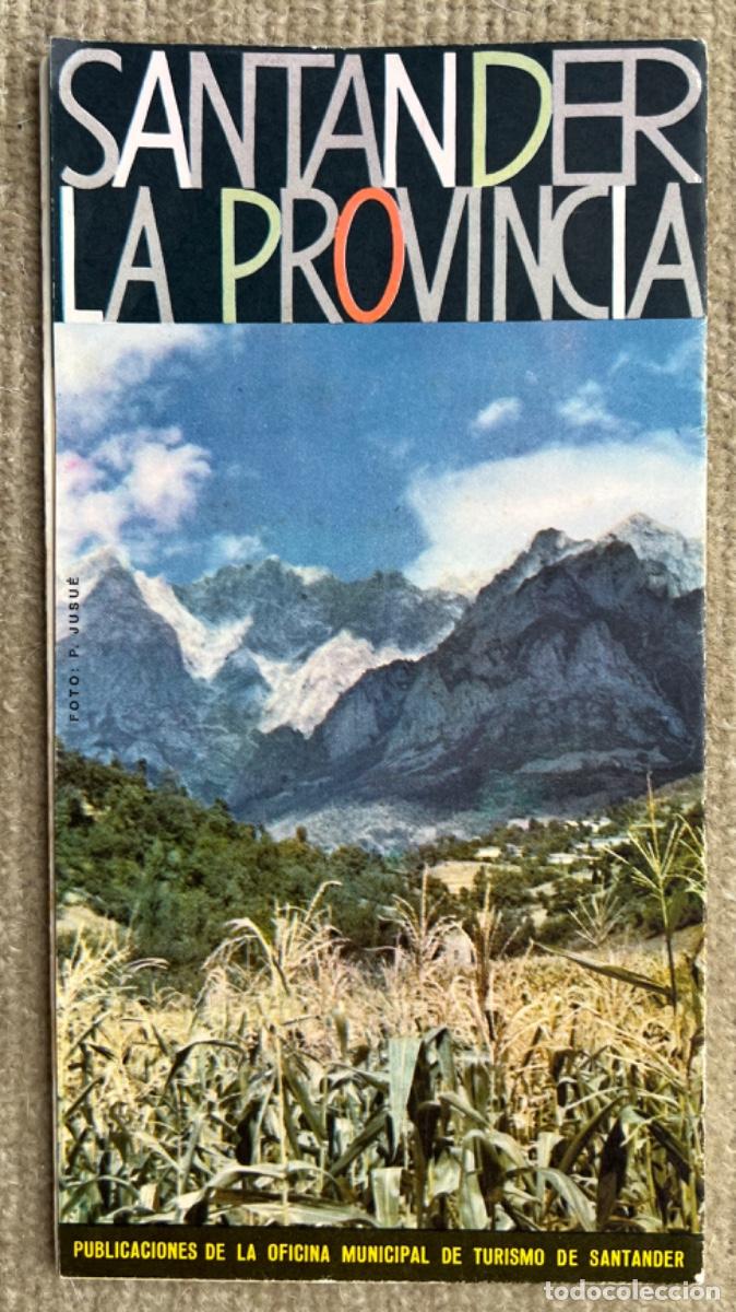 Travel Brochures: Folleto tur&iacute;stico Santander, La Provincia - Plano desplegable - A&ntilde;os 60
